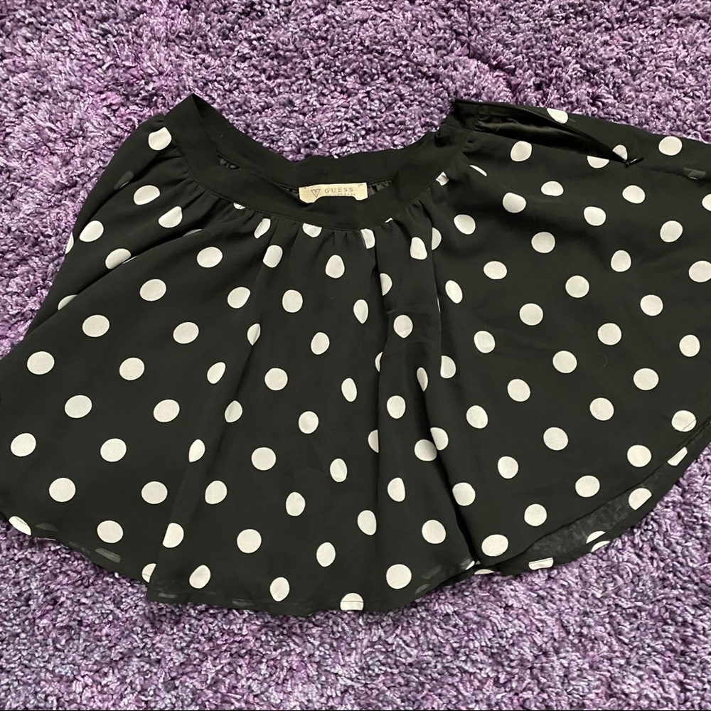 GUESS - flowy polka dot mini skirt